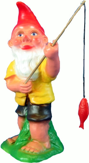 Zwerg    Angler stehend