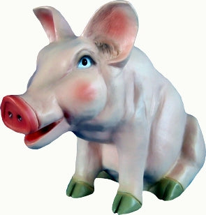 Schwein sitzend