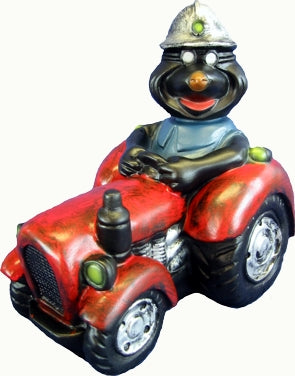 Maulwurf Wackelkopf auf Traktor