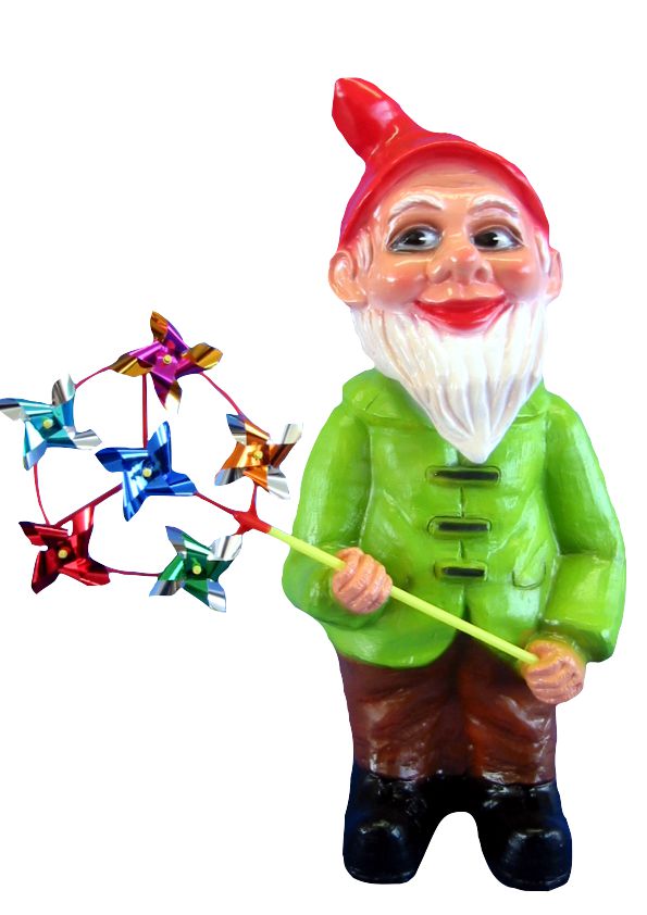Zwerg mit Windrad