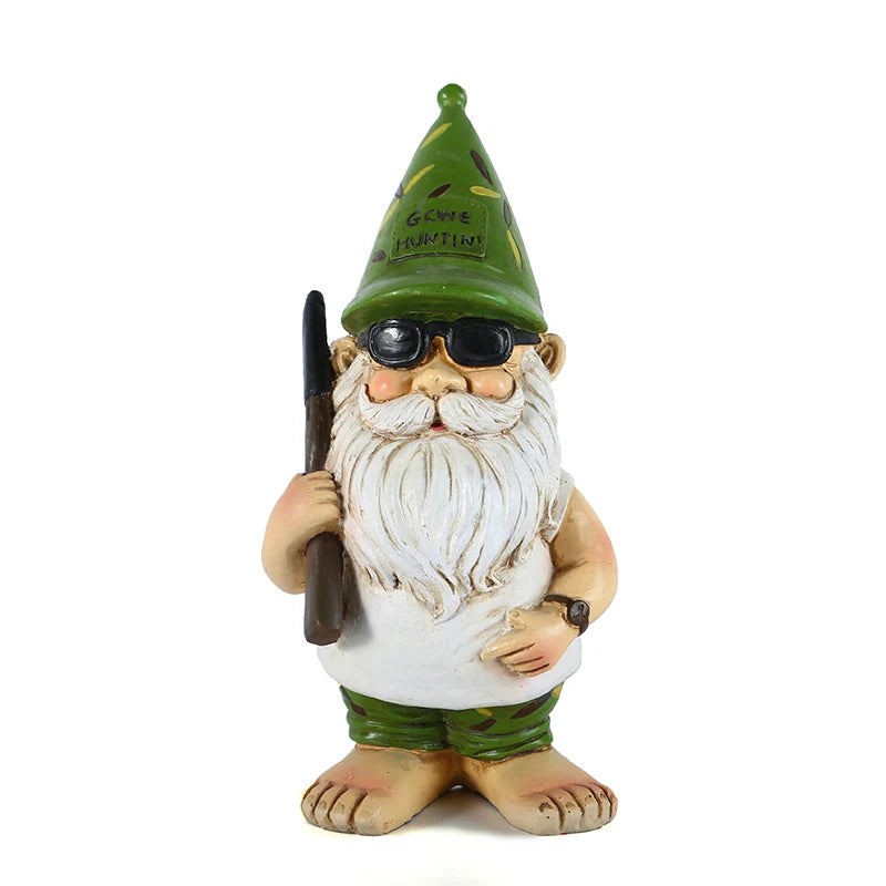 Freche Gartenzwerg-Figur aus Harz – 7 Charaktere für jeden Garten-Typ