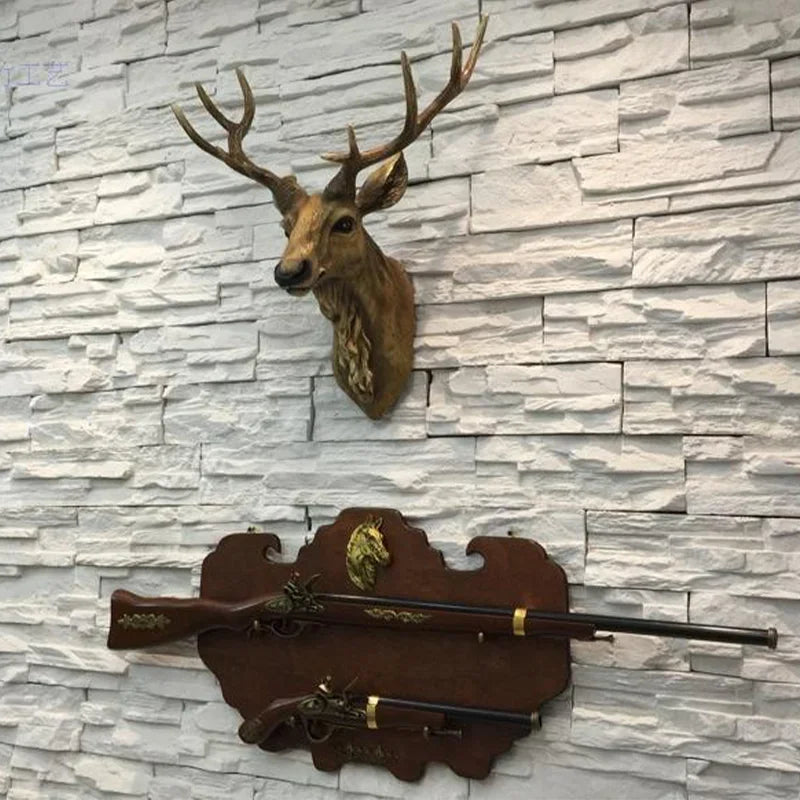 Kreative Hirschkopf Wanddekoration
