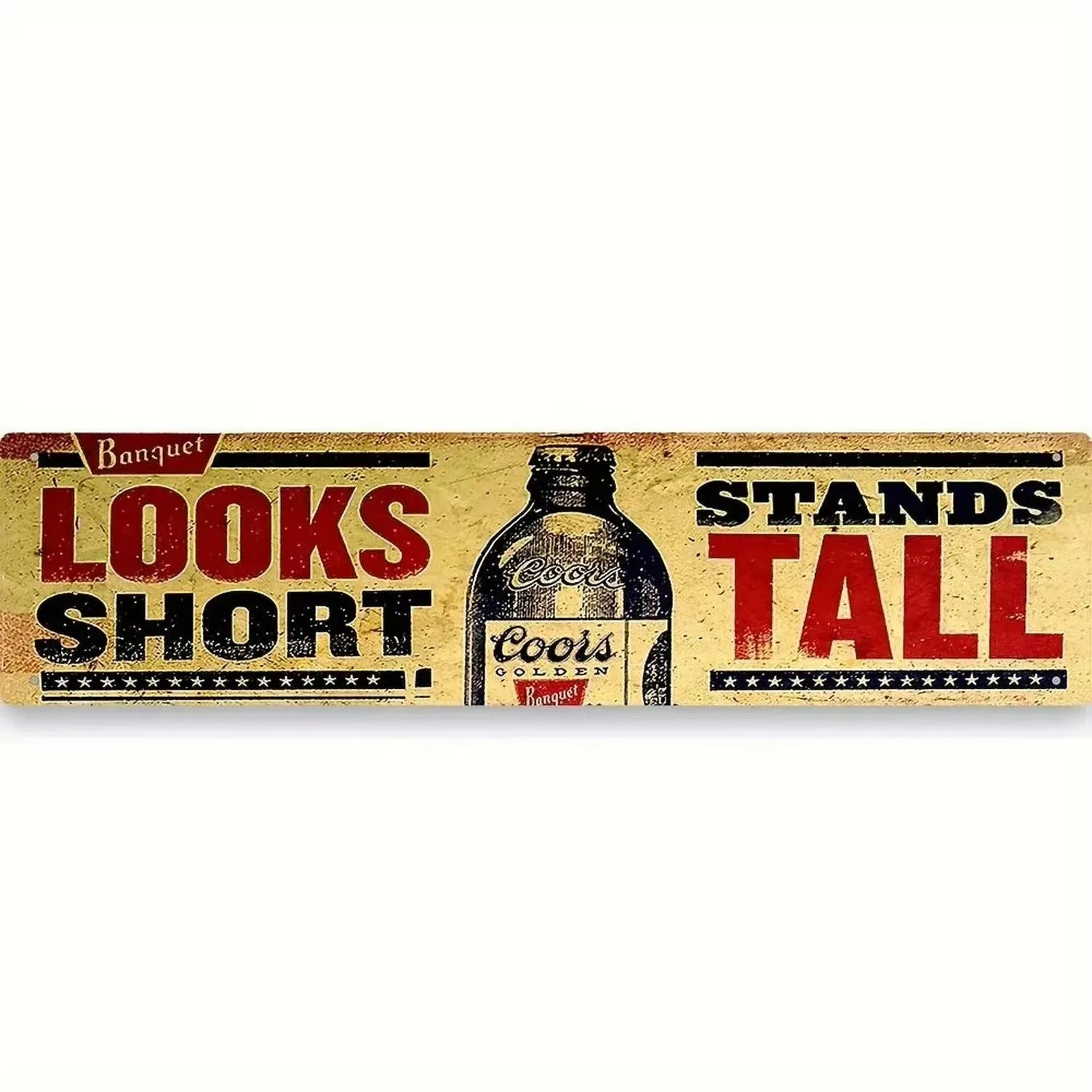 Vintage Metallschild Bar – Retro Wanddeko aus Metall