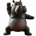 Yoga Hippo Figurine – Funny Mini Decorative Figurine Made of PLA (approx. 5x3x2 cm)