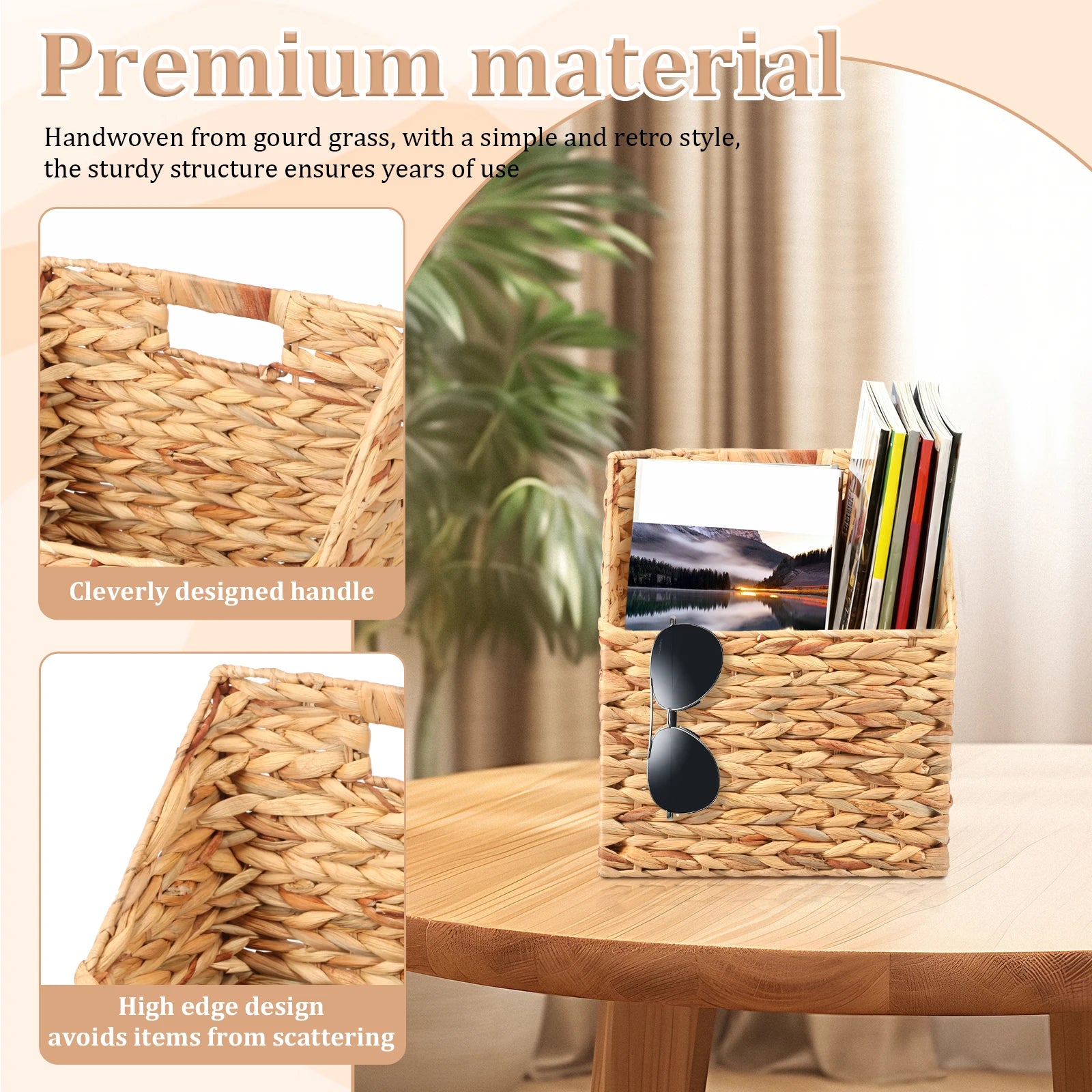 Rattan Aufbewahrungskorb 2er-Set