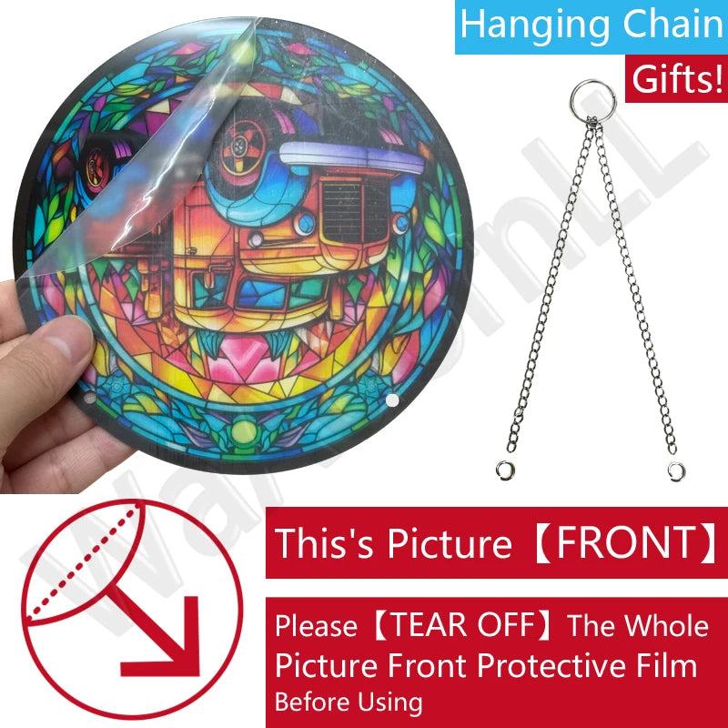 Vintage Acryl-Wandbild – Dekorationsschild (15x15 cm)