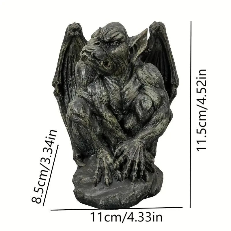 Gotische Wächterstatue – Geist-Skulptur aus Kunstharz für Zuhause, Garten & Halloween