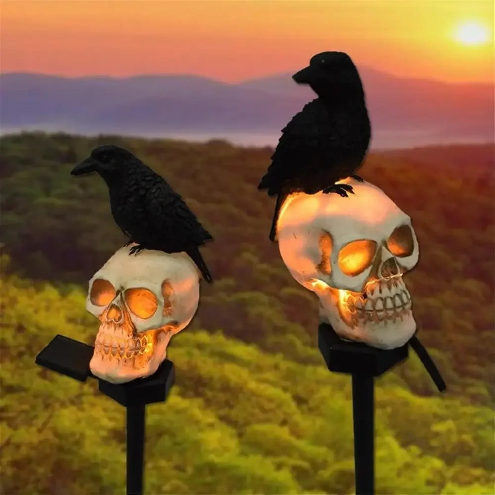 Halloween Solar-Skelett Außenleuchte – Gruseliger Geist mit LED