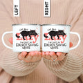 Emaille Camping Tasse mit Tiermotiv – Outdoor-Becher für Kaffee, Tee & Abenteuer