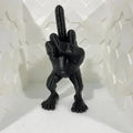 Stinkefinger-Figur mit Beinen