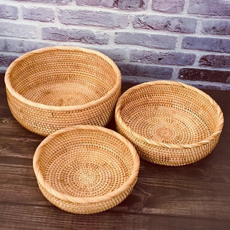 Handgeflochtener Rattan-Korb – Aufbewahrungskorb aus Weide
