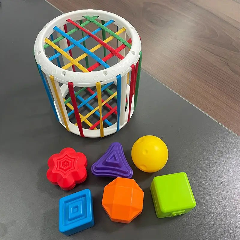 Montessori Regenbogen Greifspielzeug – Sensorisches Frühförderungs-Spielzeug für Babys (0–12 Monate)