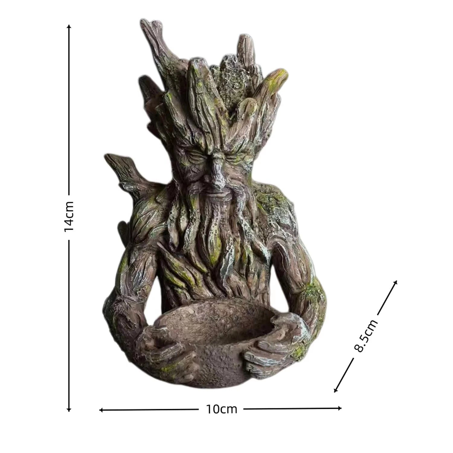 Vogelfutter-Skulptur aus Harz – Multifunktionale Gartendeko mit verstecktem Aufhängeloch