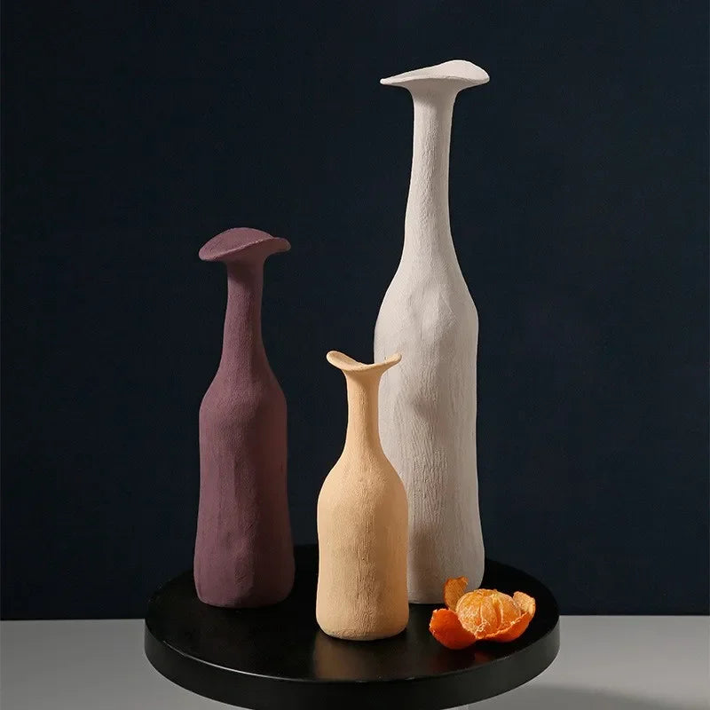 Keramik-Vase im nordischen Stil – Morandi-Farben für dein Zuhause