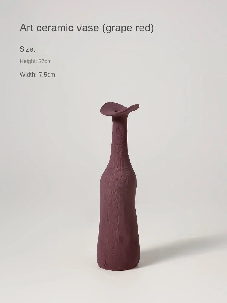 Keramik-Vase im nordischen Stil – Morandi-Farben für dein Zuhause