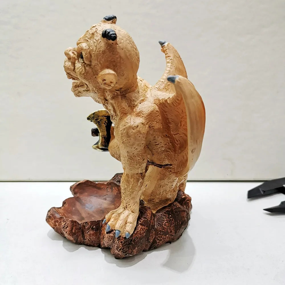 Gargoyle Kugelhalter aus Resin – Kristallkugel-Ständer Monster