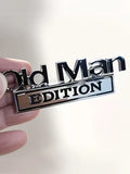 3D Auto-Emblem Aufkleber „Old Man Edition“ – Witziger KFZ-Sticker