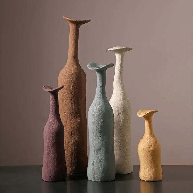 Keramik-Vase im nordischen Stil – Morandi-Farben für dein Zuhause