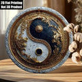 Yin-Yang Metal Sign - Round Retro Wall Plaque for Home, Office & Garden