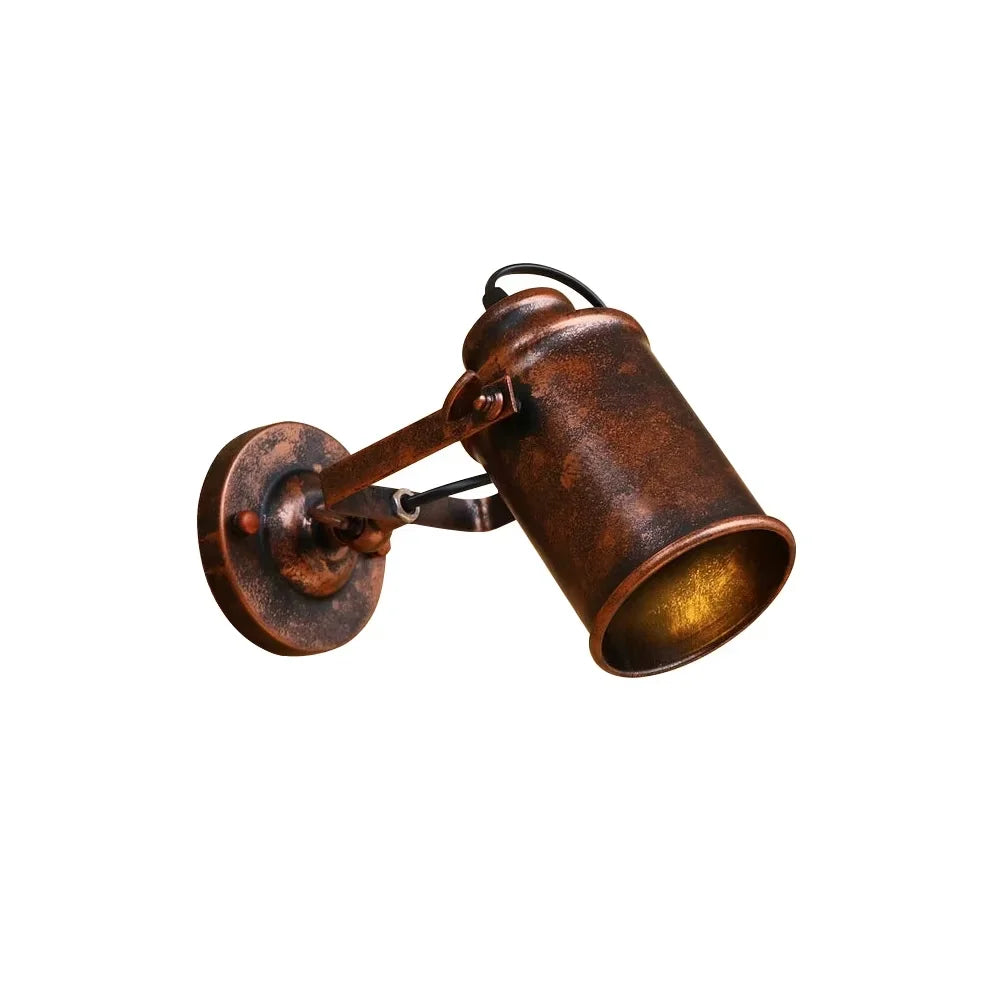 Vintage Wandleuchte im Industriestil – Retro Wandlampe aus Eisen