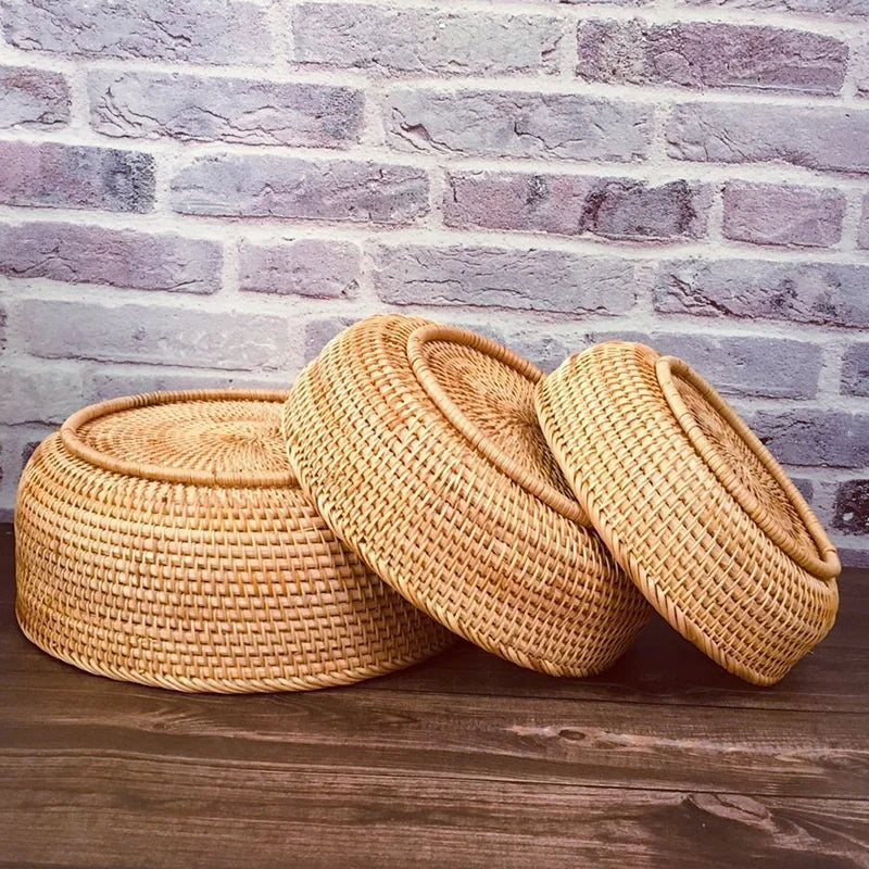 Handgeflochtener Rattan-Korb – Aufbewahrungskorb aus Weide