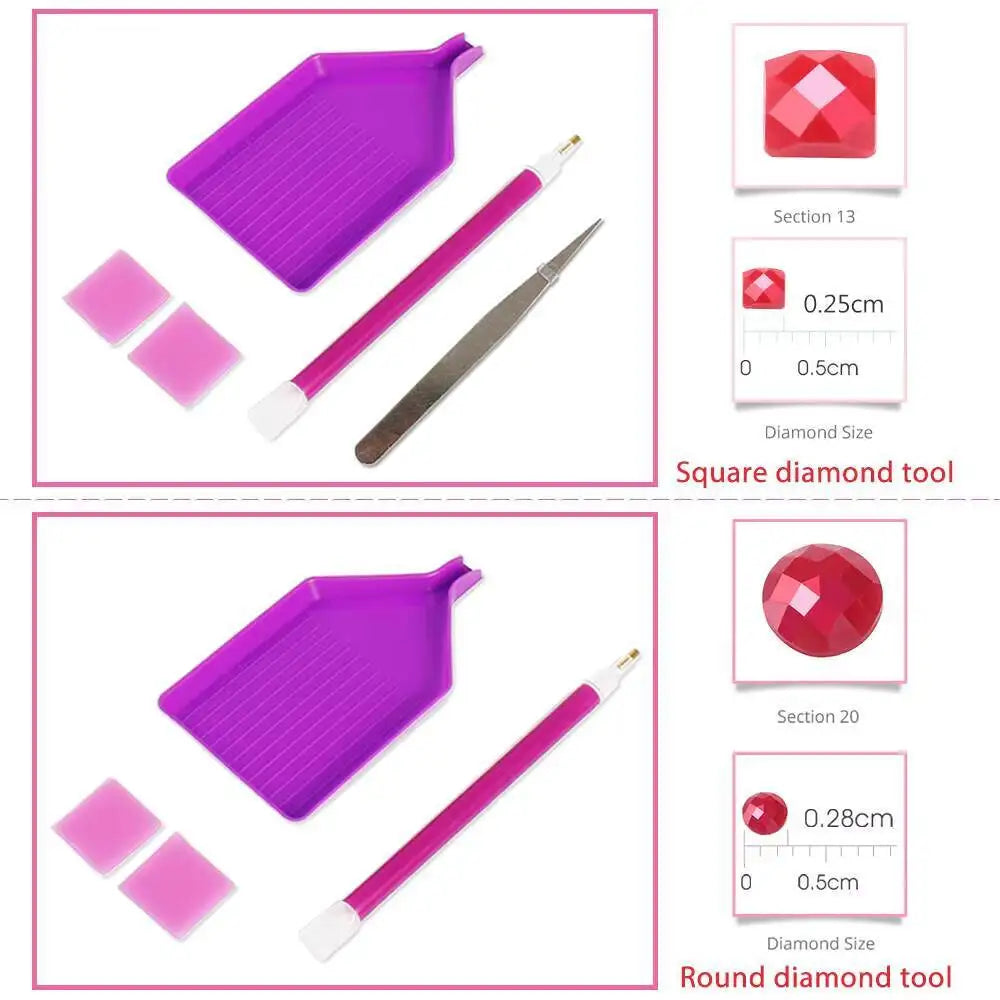 5D Diamond Painting Tiere – DIY Diamant-Malerei für Anfänger