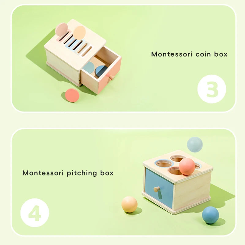 Montessori Holz-Sortierbox – Busy Board Matching-Spiel für Feinmotorik & sensorisches Lernen ab 3 Jahren