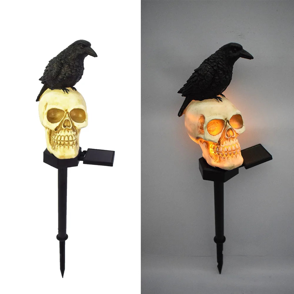 Halloween Solar-Skelett Außenleuchte – Gruseliger Geist mit LED