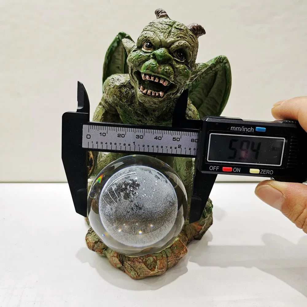 Gargoyle Kugelhalter aus Resin – Kristallkugel-Ständer Monster