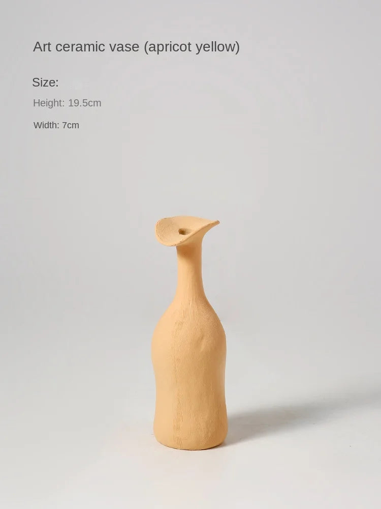 Keramik-Vase im nordischen Stil – Morandi-Farben für dein Zuhause