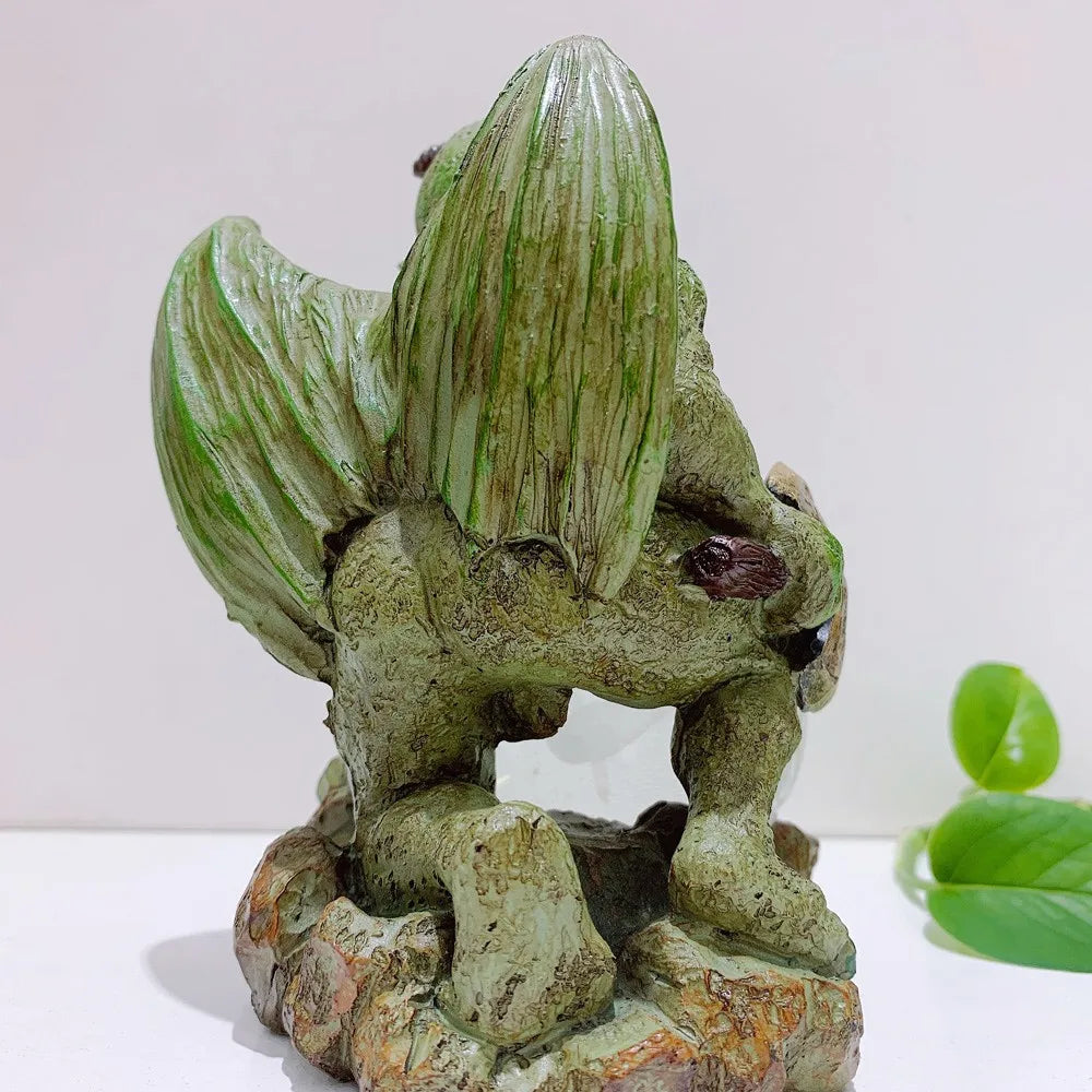 Gargoyle Kugelhalter aus Resin – Kristallkugel-Ständer Monster