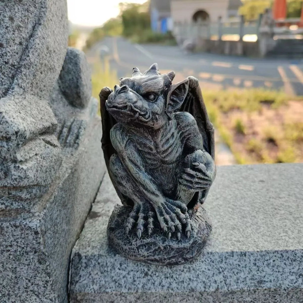 Gotische Wächterstatue – Geist-Skulptur aus Kunstharz für Zuhause, Garten & Halloween
