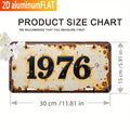 Vintage Aluminium-Wandschild – Retro Metallplakette