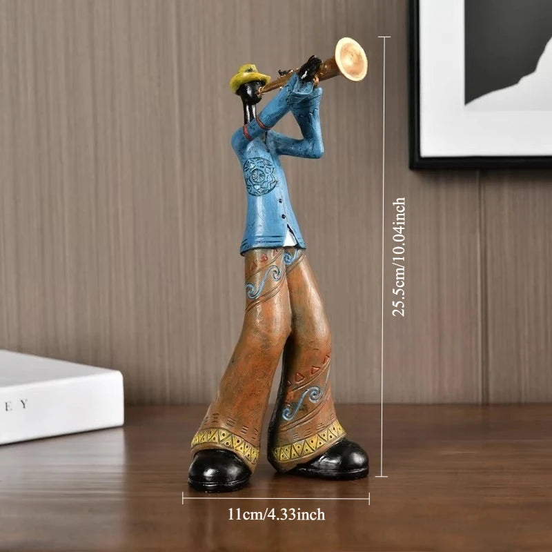 Musikband-Figuren aus Resin – Nordische Deko-Skulptur