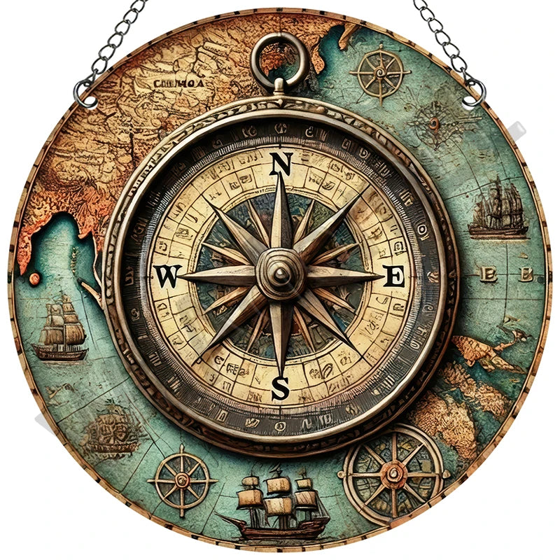 Vintage Acryl-Wandbild – Dekorationsschild (15x15 cm)