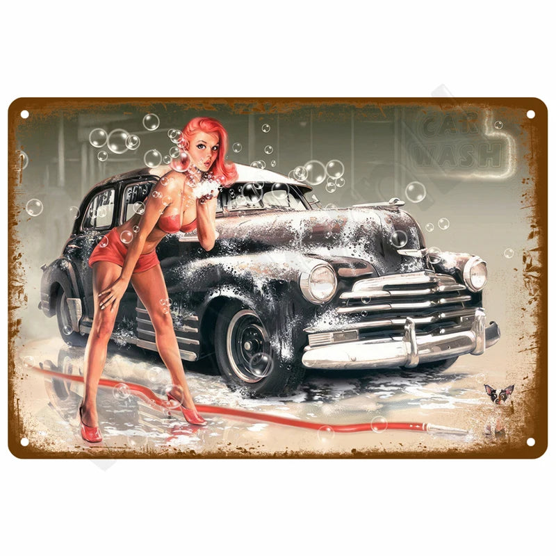 Vintage Raumdekoration Metall-Schild Retro Motorrad