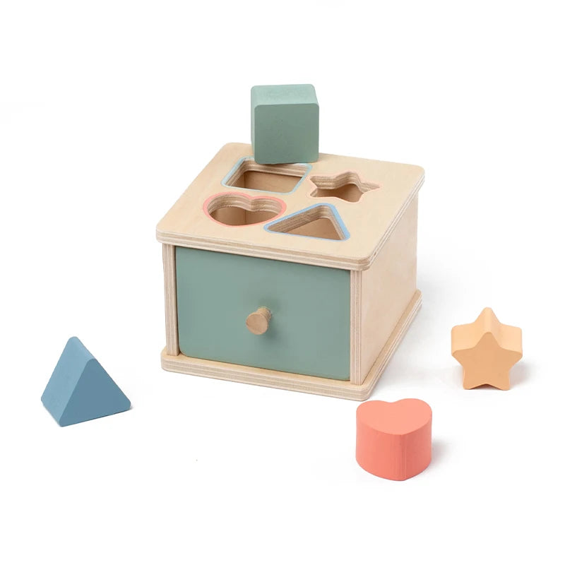 Montessori Holz-Sortierbox – Busy Board Matching-Spiel für Feinmotorik & sensorisches Lernen ab 3 Jahren