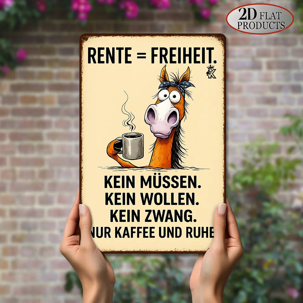 Vintage Metallschild - Rustikale Wanddeko für Zuhause, Bar & Büro