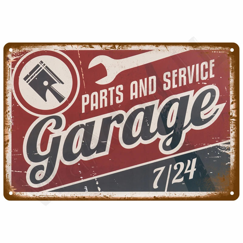 Vintage Raumdekoration Metall-Schild Retro Motorrad