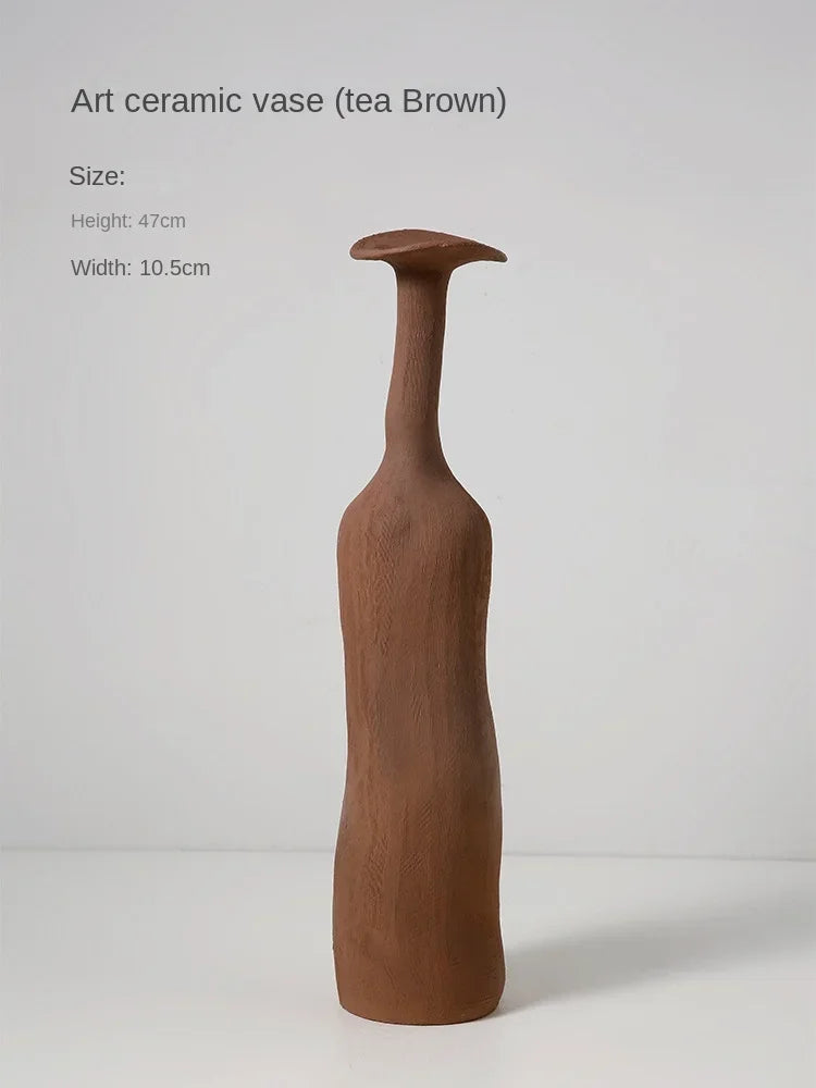 Keramik-Vase im nordischen Stil – Morandi-Farben für dein Zuhause