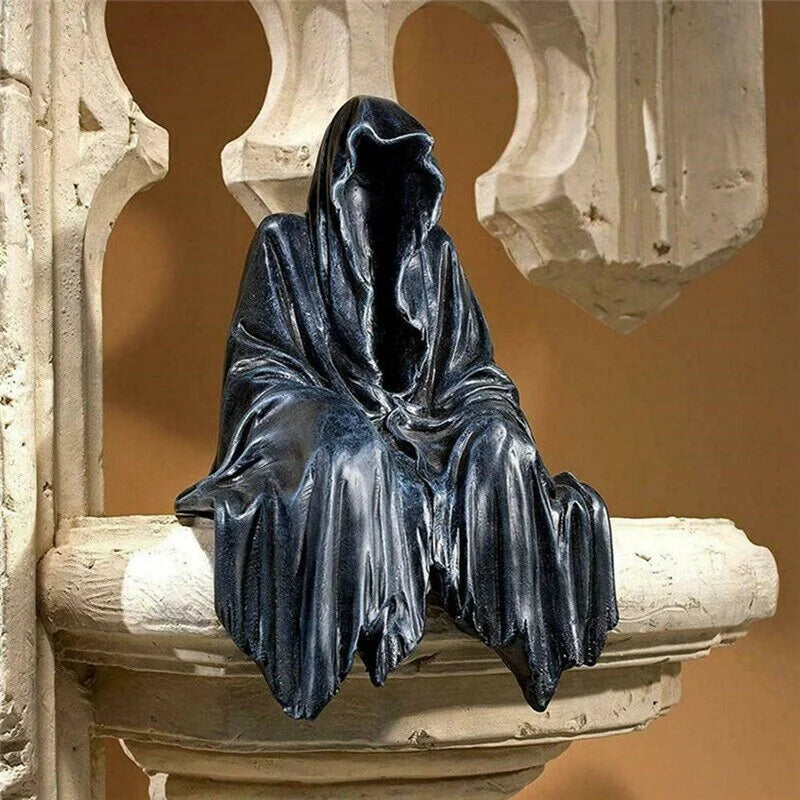 Grim Reaper Statue Resin Figurine Horror Sculpture Halloween Gift