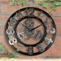 Retro Wooden Wall Clock - Industrial Design (Ø 30 or 40 cm)