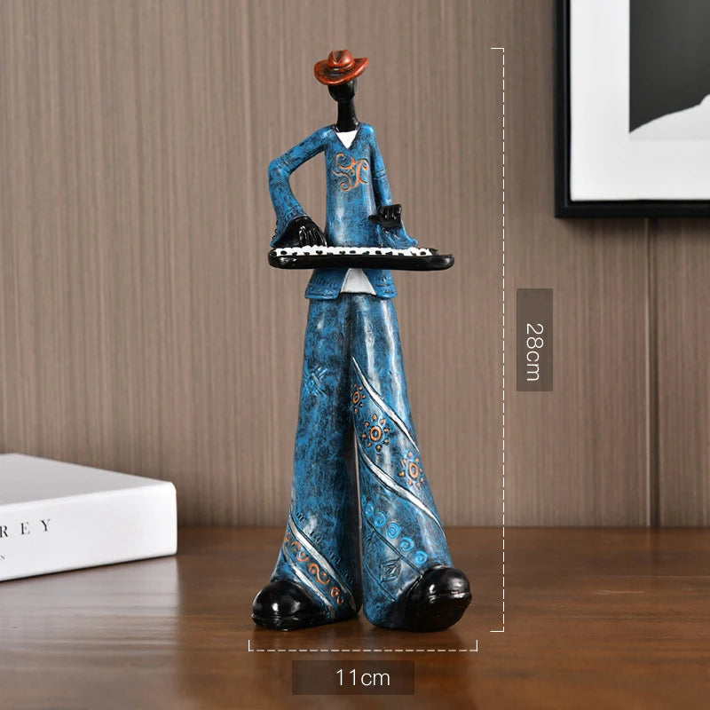 Musikband-Figuren aus Resin – Nordische Deko-Skulptur