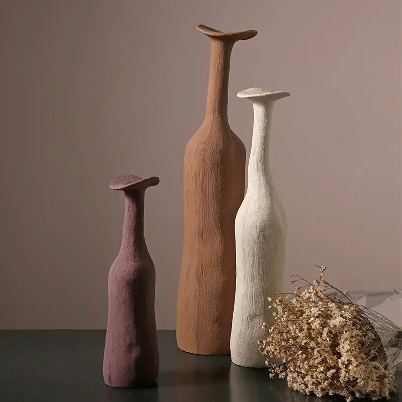 Keramik-Vase im nordischen Stil – Morandi-Farben für dein Zuhause