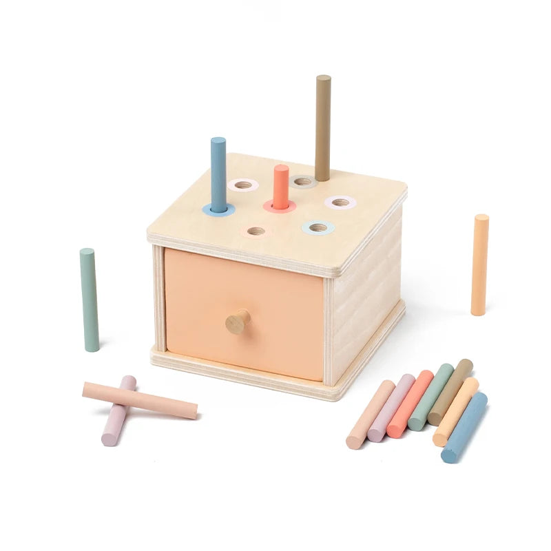 Montessori Holz-Sortierbox – Busy Board Matching-Spiel für Feinmotorik & sensorisches Lernen ab 3 Jahren