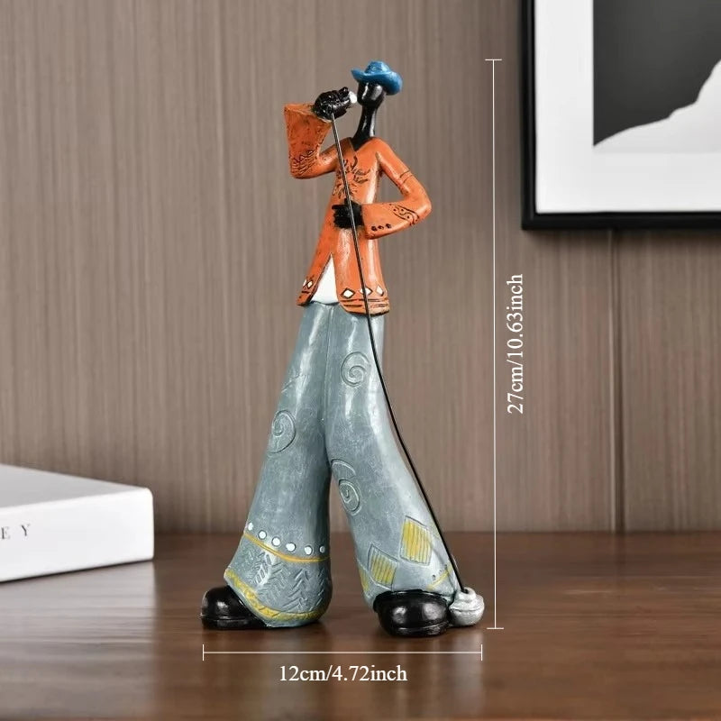 Musikband-Figuren aus Resin – Nordische Deko-Skulptur
