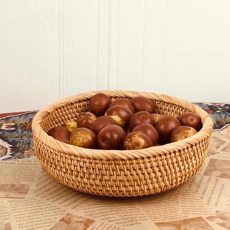 Handgeflochtener Rattan-Korb – Aufbewahrungskorb aus Weide
