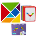 3D Holz-Tangram Jigsaw-Puzzle – Geometrische Formen & Montessori Lernhilfe (ab 3 Jahre)