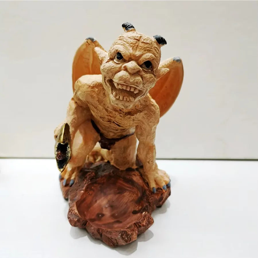 Gargoyle Kugelhalter aus Resin – Kristallkugel-Ständer Monster