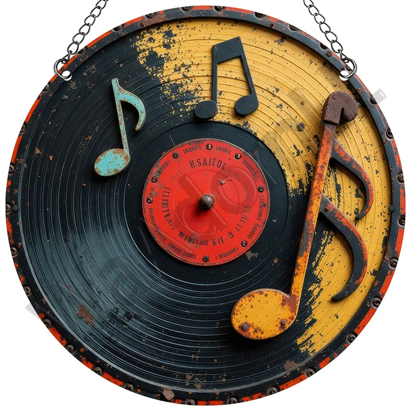 Vintage Acryl-Wandbild – Dekorationsschild (15x15 cm)